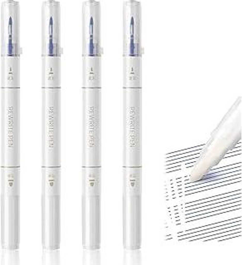 Canollo 4 Stück Tintenkiller, Blau Radierbaren Gelstiften mit Tintenlöscher, Schreiben, Radieren in einem, Radiergummi Stift, Gelschreiber zum Er...