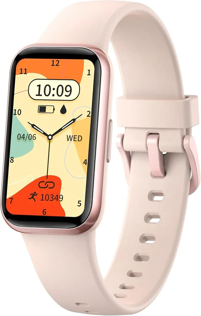 Orologio fitness Meoonley con contapassi, cardiofrequenzimetro e monitor del sonno, smartwatch impermeabile IP68 per donne, uomini e bambini, compatibile con Android/iOS