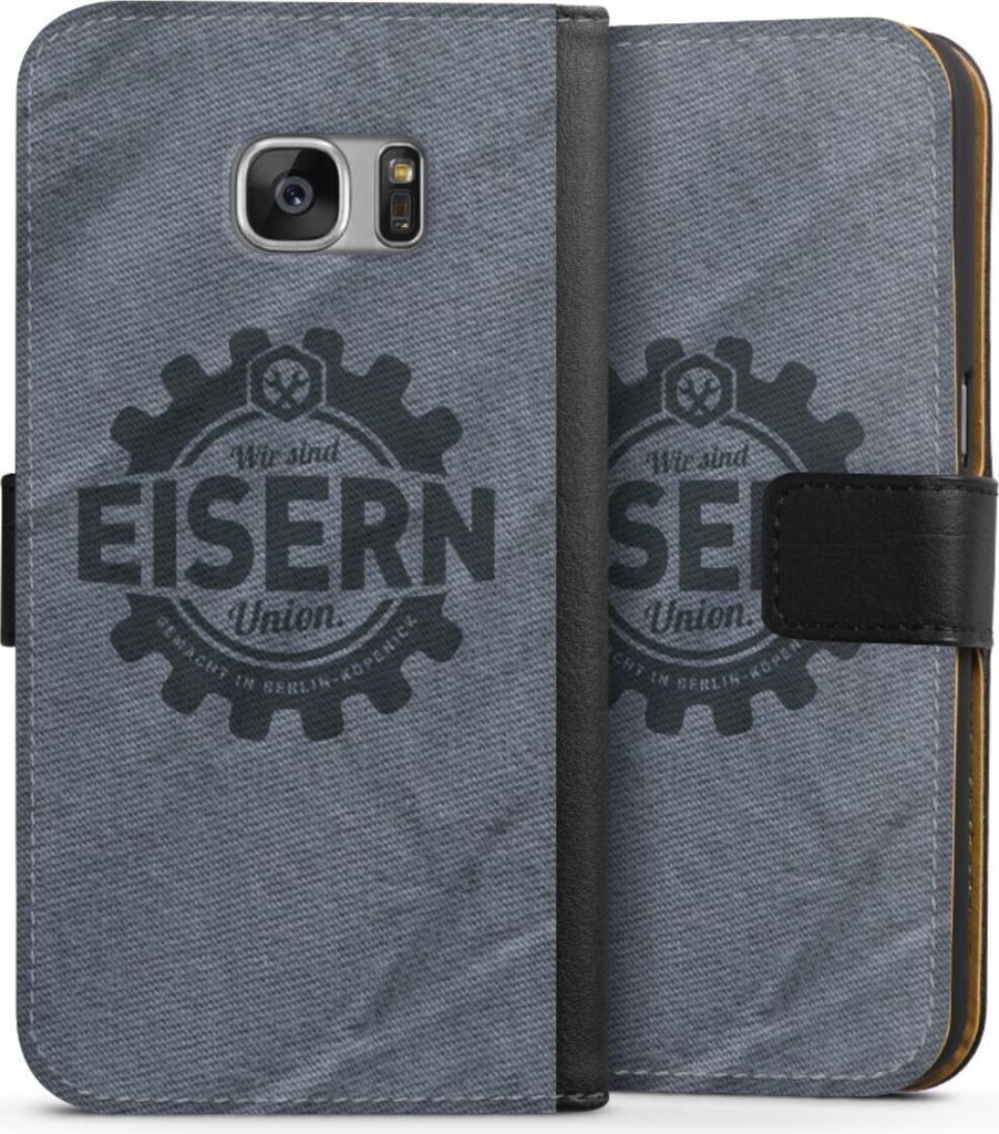 DeinDesign Klapphülle für Samsung Galaxy S7 Handytasche Lederhülle Tasche 1. FC Union Berlin FCU Offizielles Lizenzprodukt