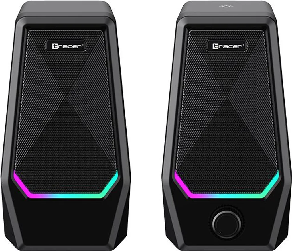 Haut-parleurs multimédia 2.0 TRACER Loop 2 RGB USB pour Bureau et Jeux - 2