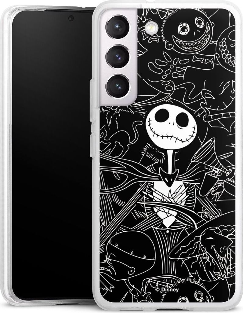 DeinDesign Handyhülle für Samsung Galaxy S22 Silikon Hülle Case Smartphone Schutzhülle Disney Halloween Nightmare Before Christmas