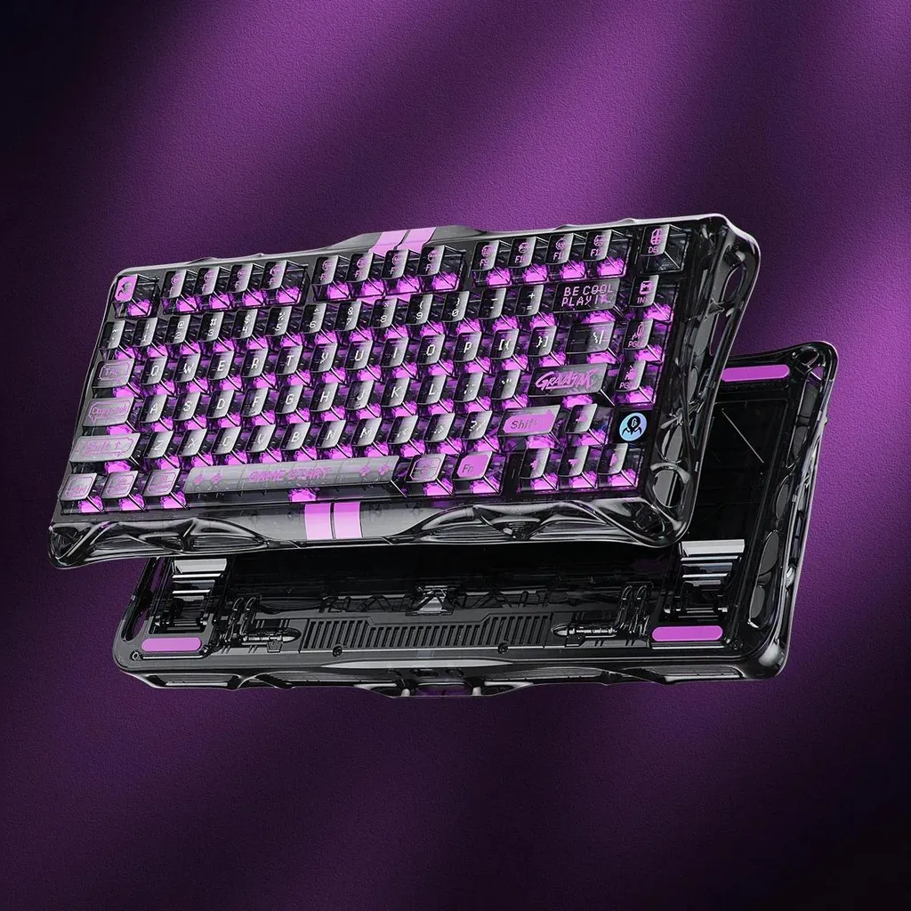Clavier Gaming Magnétique V75 Lite GravaStar Noir Transparent Switch Pro