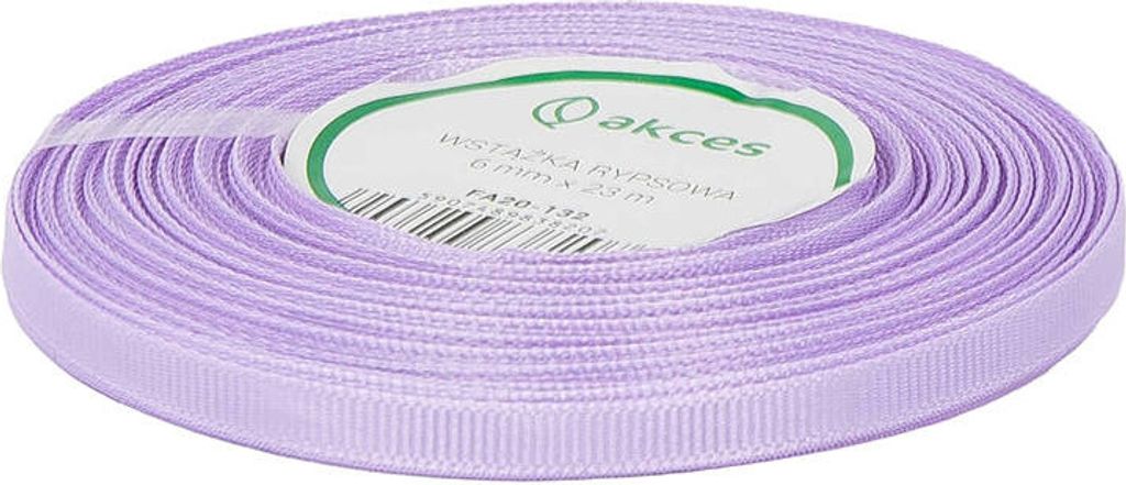 Ripsband 6 mm, hellviolett 22,5 Meter