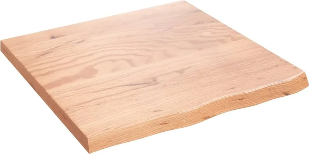 Scaffale in Legno Massello 60x60x4 Rovere per Bagno e Cucina
