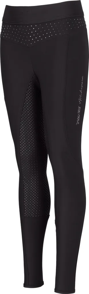 Pantalon Équitation Enfant Pikeur Mel Grip Noir 128 Évite les Glissements