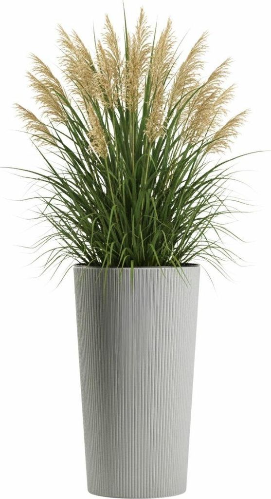 HowHomely | Blumentopf - Pflanzgefäß - 47x25 cm - grau - Produktbild 