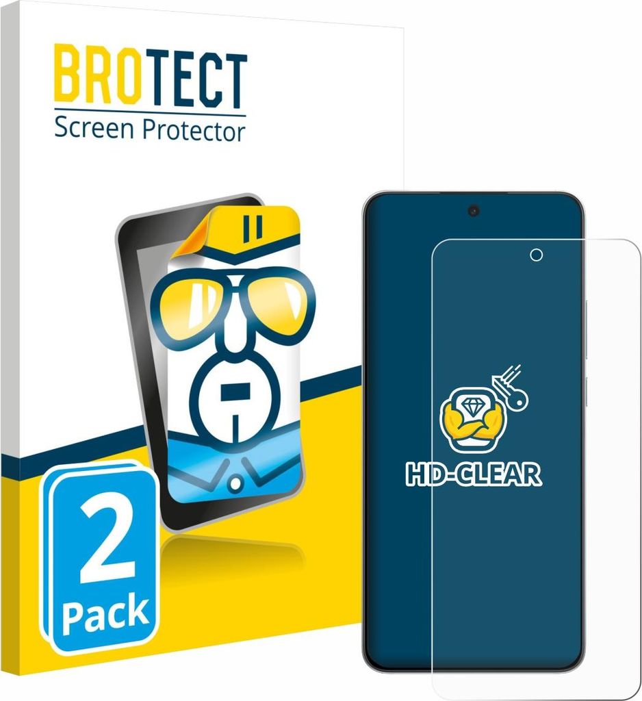 2x Für OnePlus Nord CE 5 Schutzfolie BROTECT Displayschutz Display Schutz Folie Klar Transparent