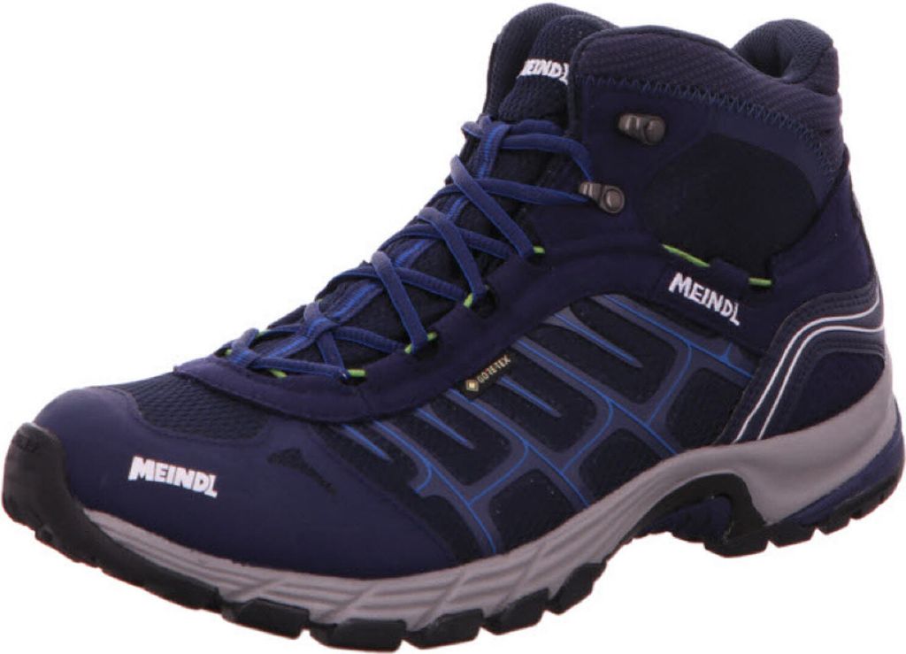 Meindl Quebec Mid GTX Herren Trekkingschuhe Wanderschuhe Gore-Tex wasserdicht blau 46,5