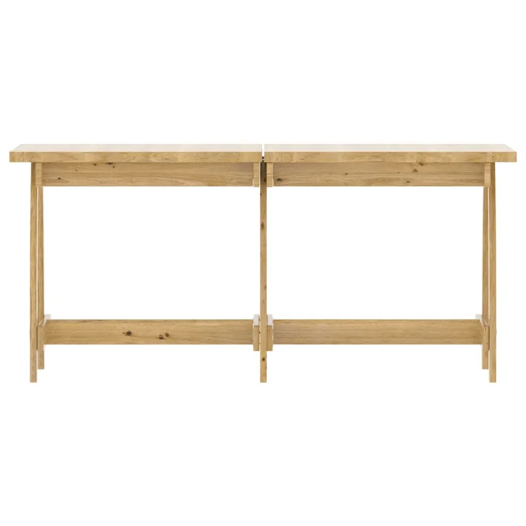 Table de Jardin et 4 Chaises en Pin pour Repas en Extérieur - Set Complet - 14