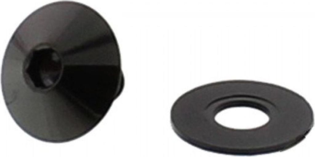 Linsenschraube JMP M6x1,00mm 10mm Edelstahl V4A schwarz