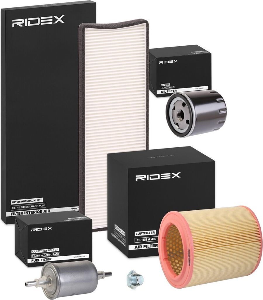 RIDEX Filterset Inspektionspaket Filtersatz passend für PEUGEOT 306 Schrägheck (7A, 7C, N3, N5) 306 Cabriolet (7D, N3, N5) 306 (7B, N3, N5)