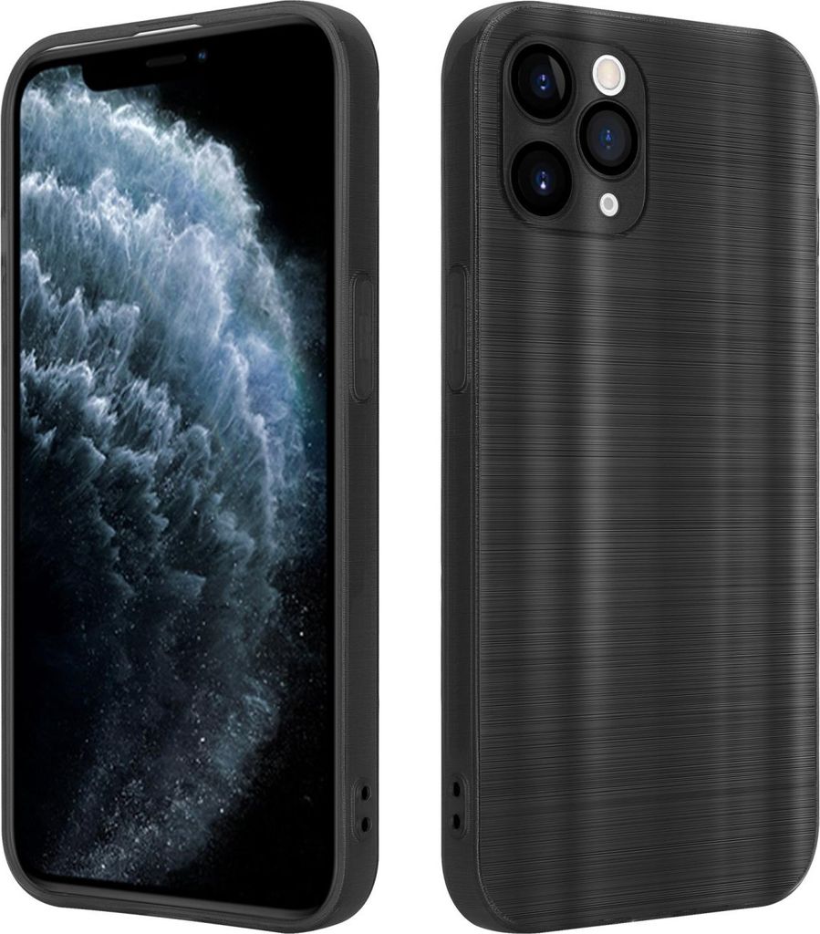 Cadorabo Hülle für Apple iPhone 11 PRO Schutz Hülle in Schwarz Handyhülle TPU Silikon Etui Case