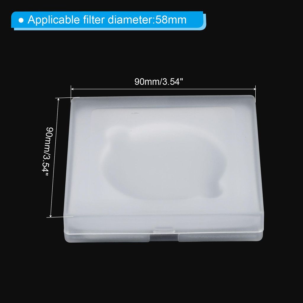 58mm Objektivfiltertasche, 2 Stš¹ck Kameratasche fš¹r Filter, tragbare Objektivfilterbox, wasserabweisend und staubdicht, aus Kunststoff fš¹r...