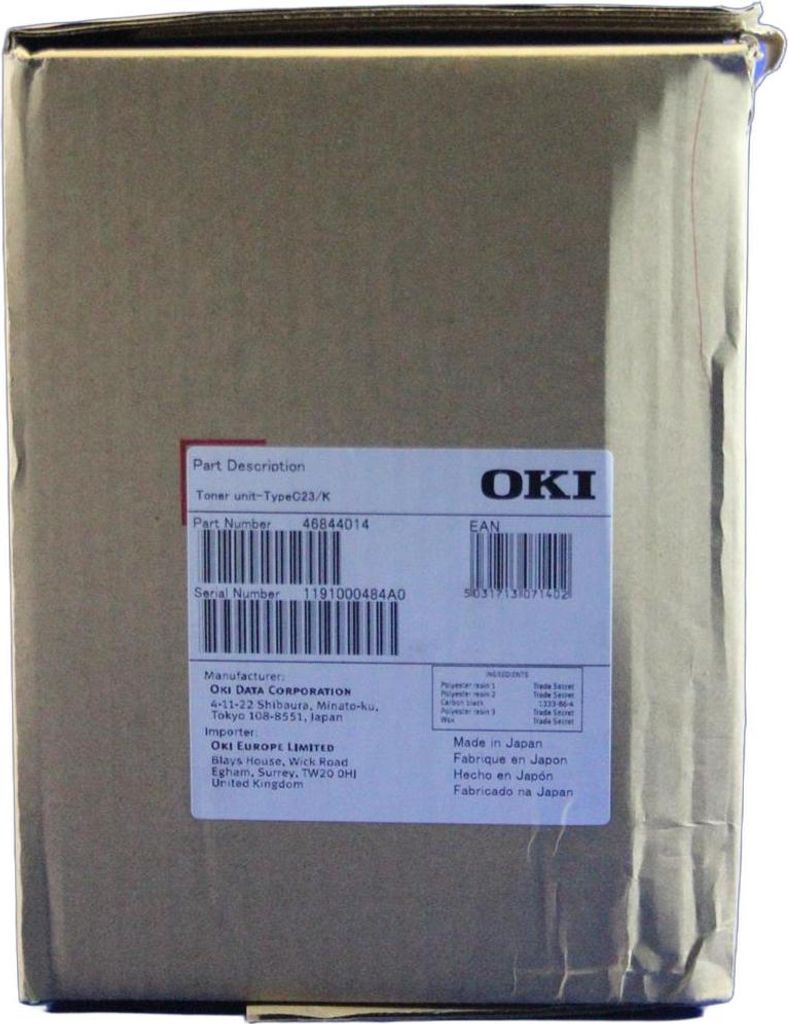 OKI 46844014, 9000 stron(y), Czarny, 1 szt. Zdjęcie produktu 
