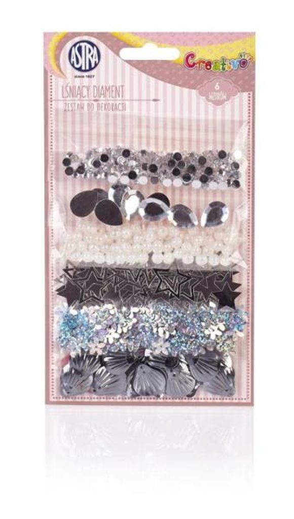 Astra glänzender Diamant Dekorationsset