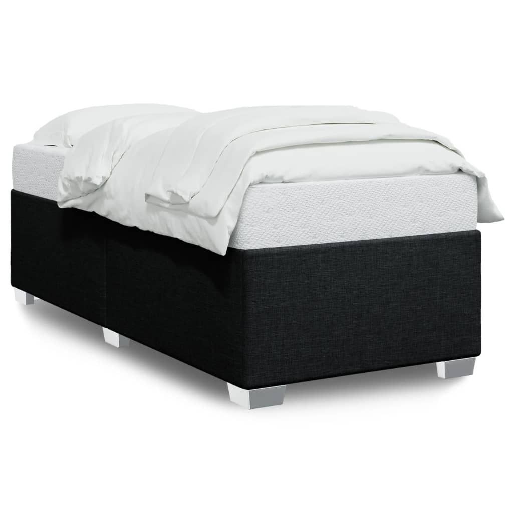 vidaXL Bettgestell ohne Matratze Schwarz 90x200 cm Stoff