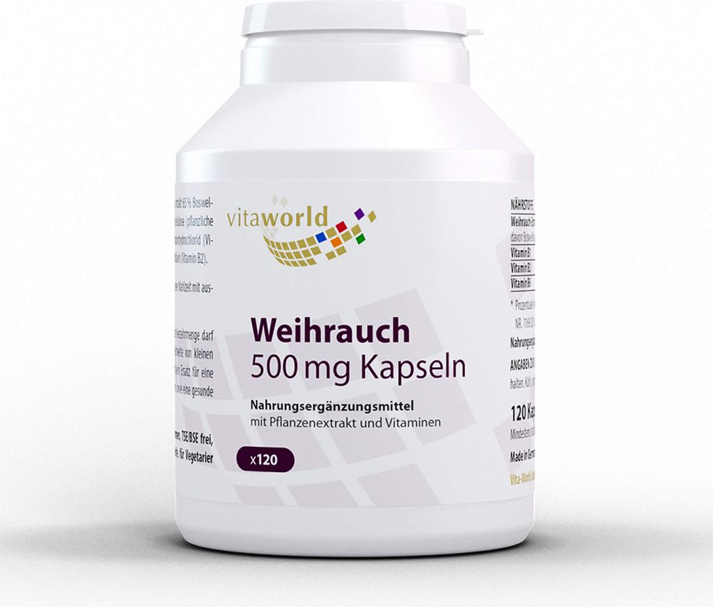 Gélules d'encens 500mg, 120 capsules Image du produit 