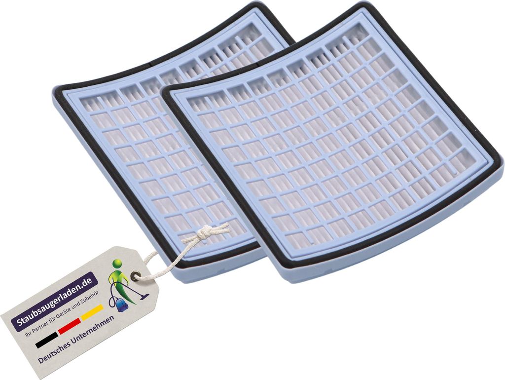 2 HEPA-Filter passend für Miele S140 - S195 und Swing H1, (Ersatz für SF-H10 )