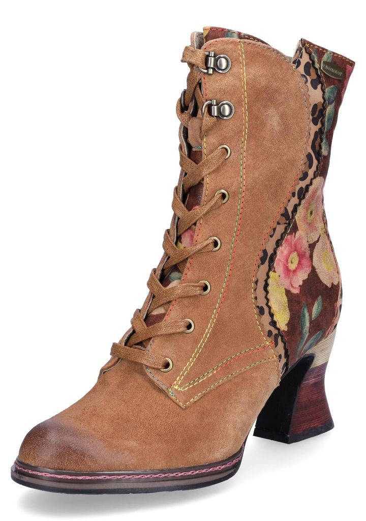 Laura Vita Damen Schnürstiefelette braun Produktbild 