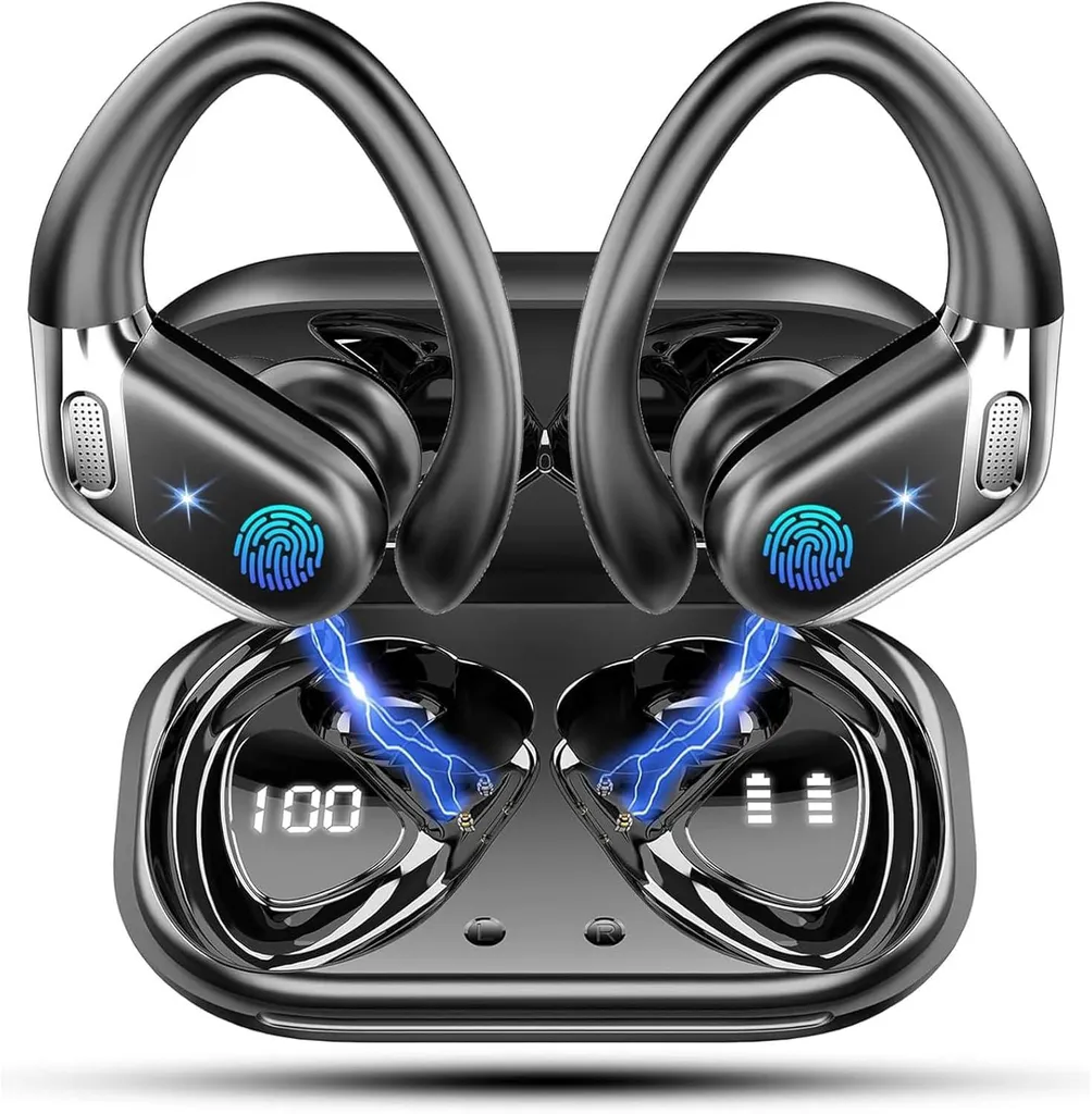 In-Ear-Kopfhörer Kabellos Bluetooth 5.4 in Ear Kopfhörer mit CVC8.0, Earbuds 50H IPX7 Wasserdicht Ohrhörer für Joggen/Running,mit USB-C