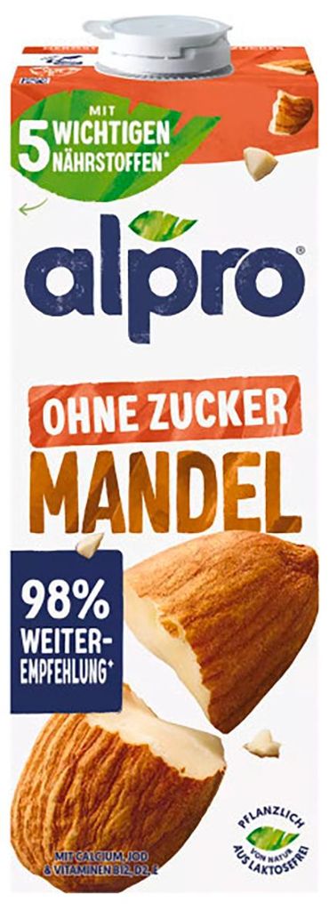 Alpro Almond drink, 1 l, Mandel, 1 Stück(e), Milchzucker, Produktbild 