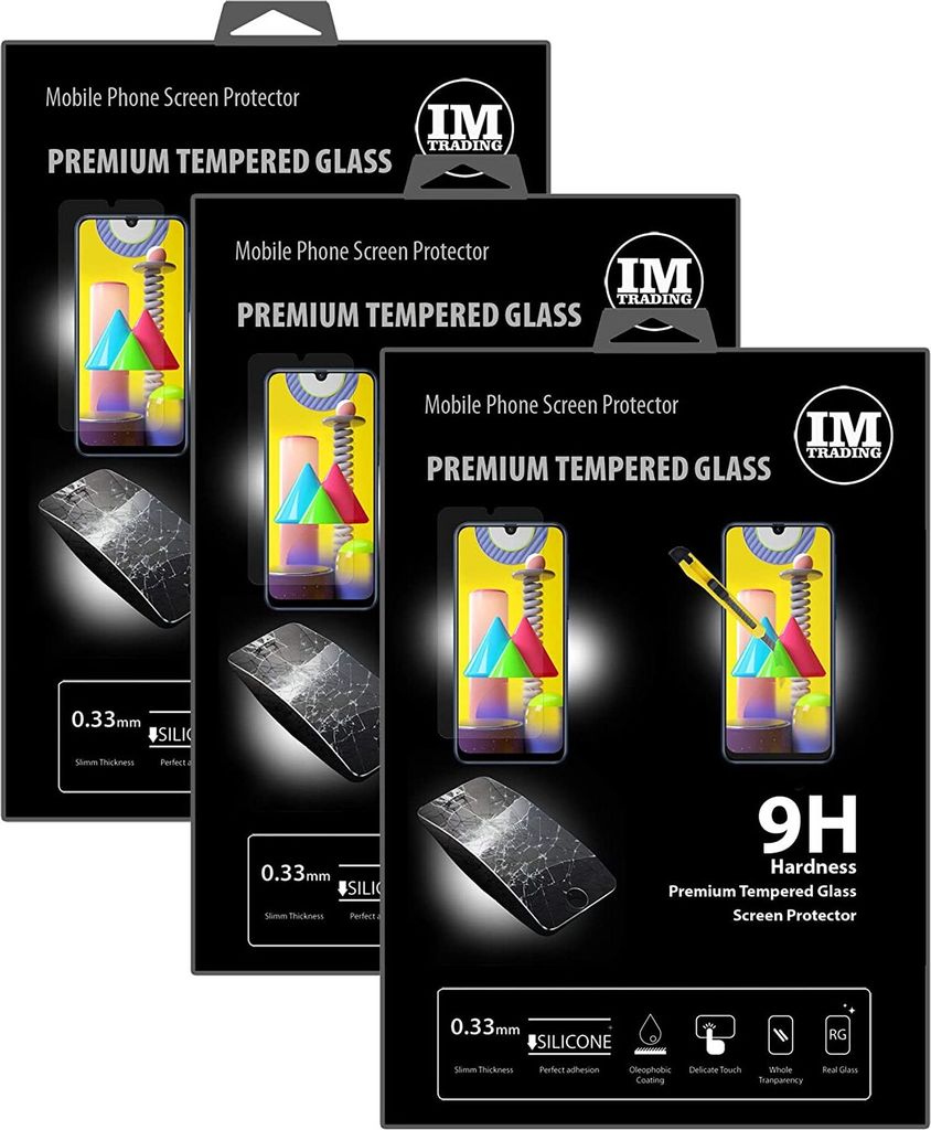 cofi1453 3X Panzer Schutz Glas 9H Tempered Glass Display Schutz Folie Display Glas Screen Protector kompatibel mit Samsung Galaxy M31 (M315F)