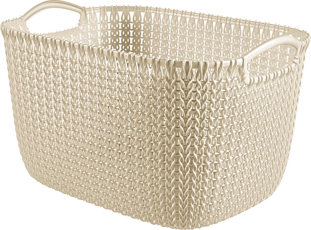 Curver Knit Opbergmand maat L 19 l wit