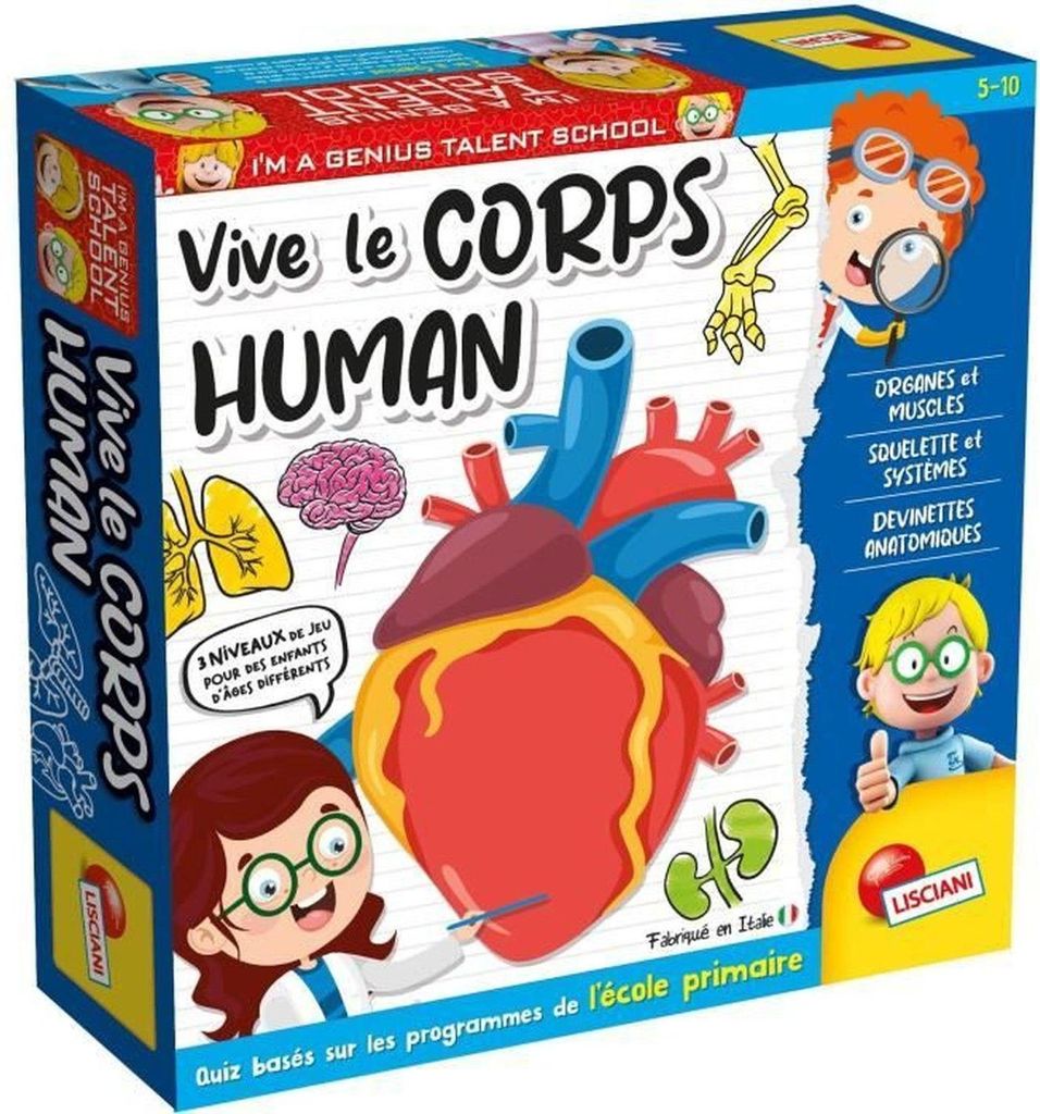 Wissenschaftsspiel Lisciani Giochi A game about the human body (FR)