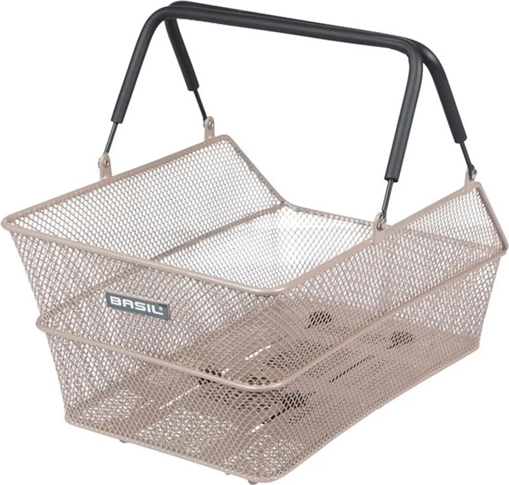 Panier arrière vélo Basil Hundred MIK 2.0 nude pour porte-bagages