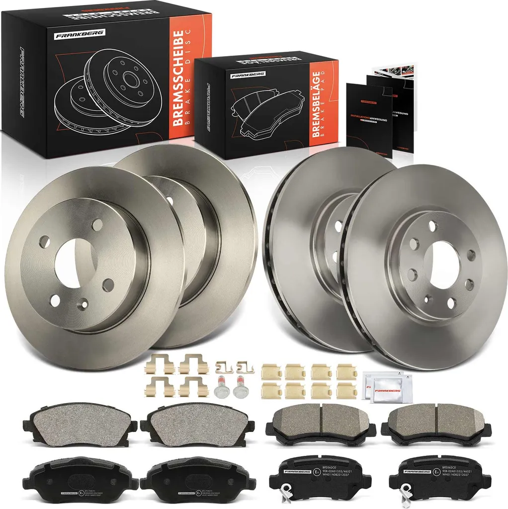 Kit Freinage Complet : Disques et Plaquettes Avant Arrière Opel Meriva
