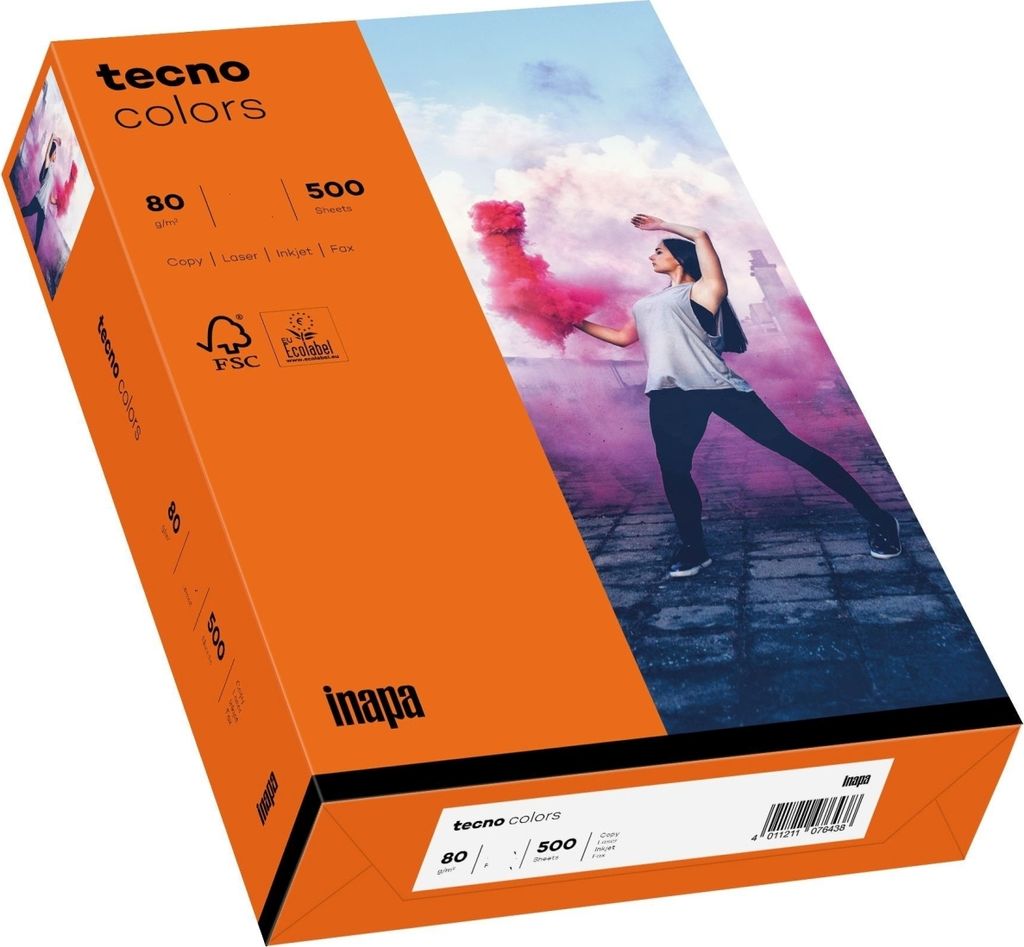 Multifunktionspapier tecno colors A3 80 g/qm VE=5x500 Blatt Produktbild 