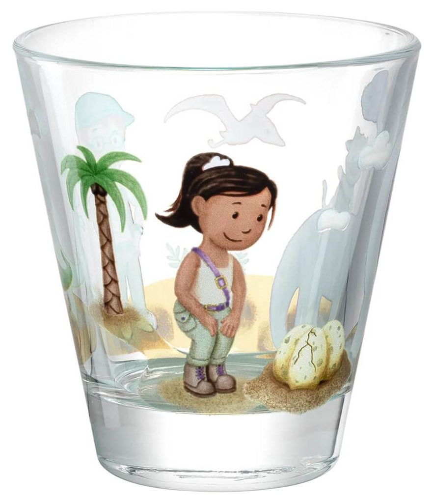 LEONARDO Trinkglas 215ml Dino BAMBINI AVVENTURA mehrfarbig Produktbild 