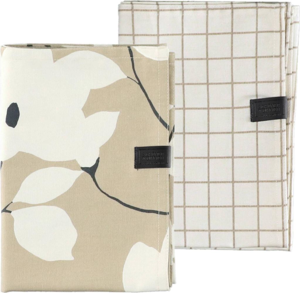 SCHÖNER WOHNEN-Kollektion Geschirrtuch DUO Beige 50 x 70 cm