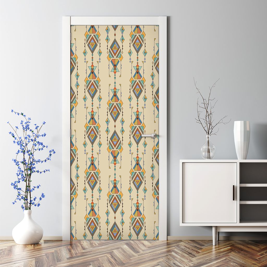 Dekorative Türposter selbstklebend Wandaufkleber Türaufkleber Ethnisch afrikanisch 70 x 200 cm