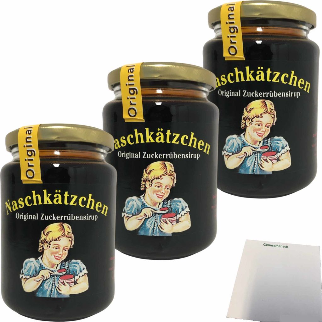 Naschkätzchen Zuckerrübensirup 3er Pack (3x450g Glas) + usy Produktbild 