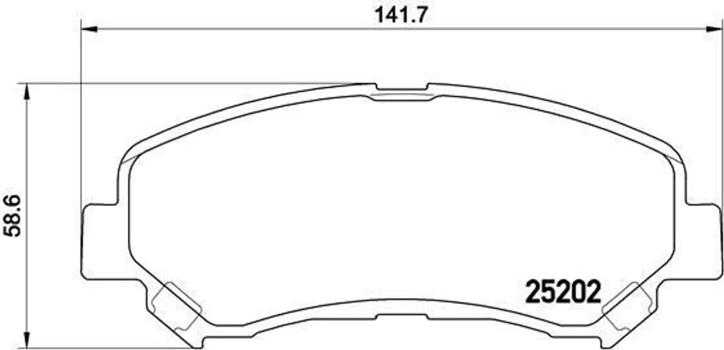 Jeu de Plaquettes de Frein à Disque pour Nissan X-Trail T31 Brembo