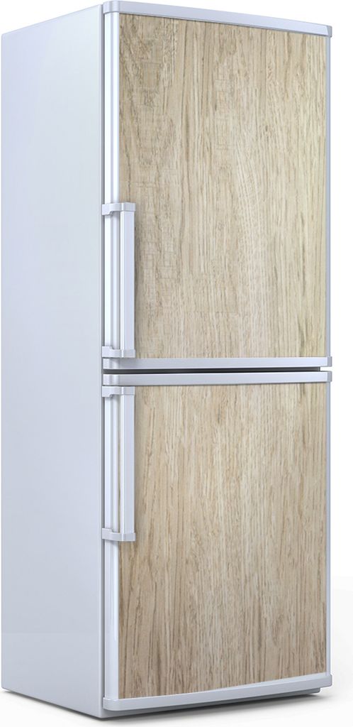 Kühlschrankdekoration 60x180 cm Aufkleber auf dem Kühlschrank - Helles Holz