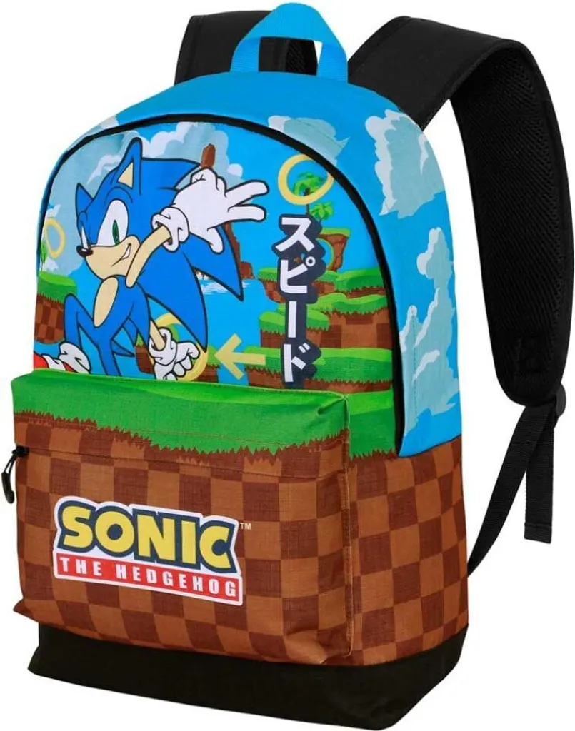Grand sac à dos Sonic Bleu Greenhill avec Bretelles Rembourrées SEGA
