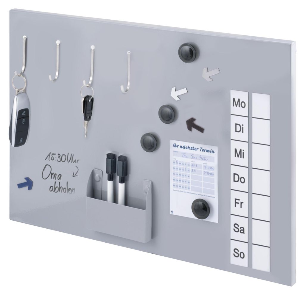 bremermann Magnettafel aus Metall, beschreibbar, viel Produktbild 