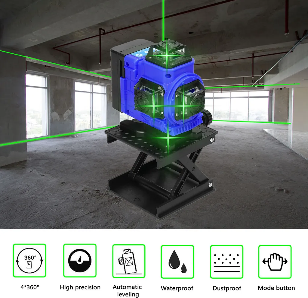 Niveau laser pour pose de carrelage et cloisons avec support omnidirectionnel - 6