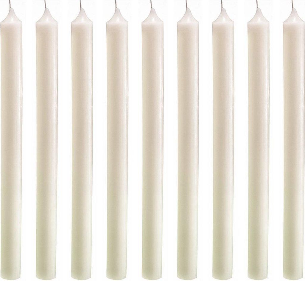 Candele lunghe da tavola Cactula da 28 cm, color champagne Immagine del prodotto 