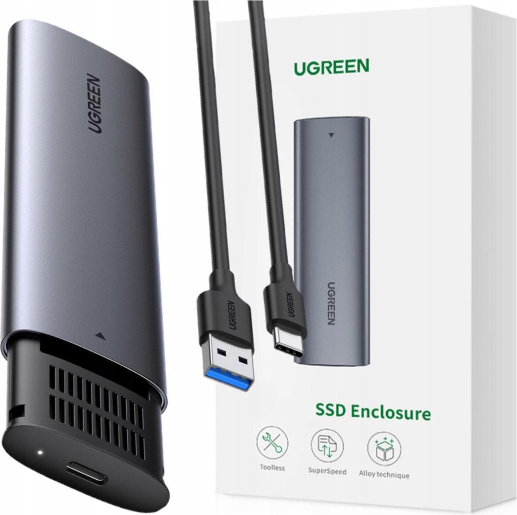 Ugreen 10903 Storage Drive Enclosure SSD Enclosure Noir, Image du produit 