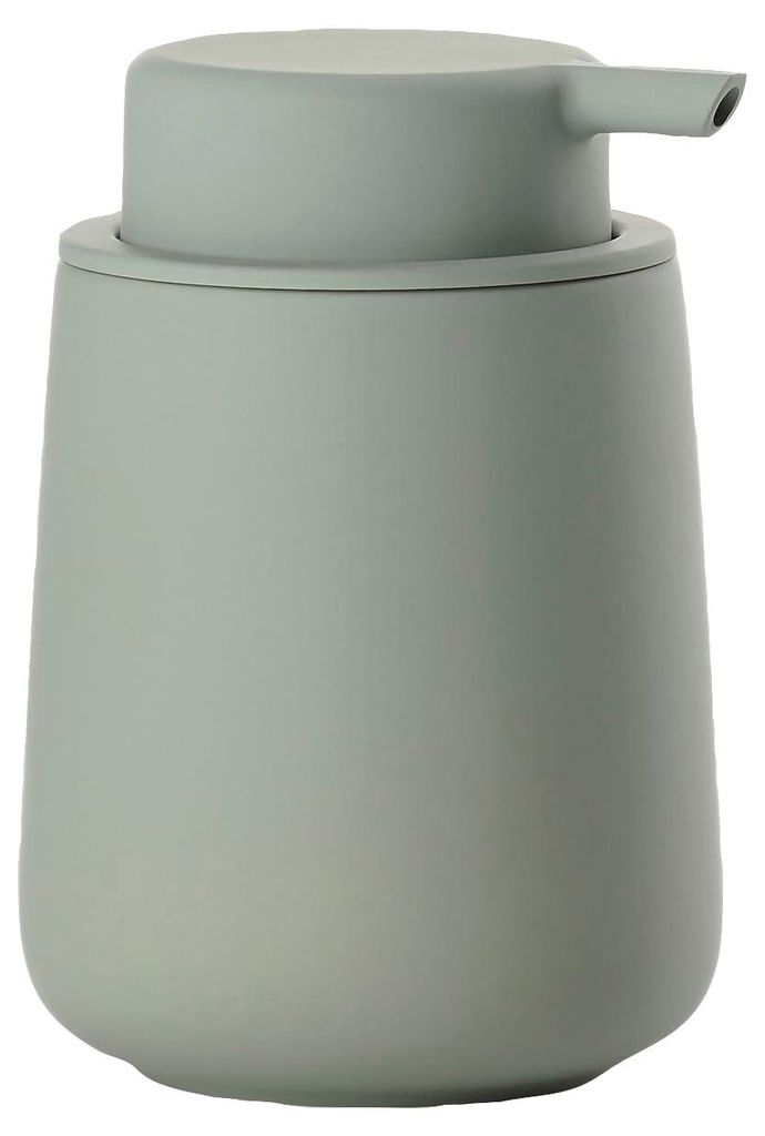 Nova One Seifenspender fürs Badezimmer, Keramikspender für Handseife/Flüssigseife, Durchmesser 8 cm, Höhe 11,5 cm, Fassungsvermögen 250 ml, Ma...