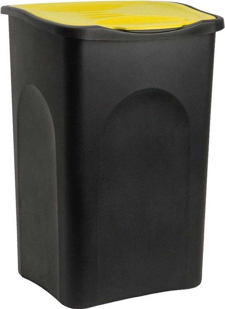 Müllbehälter 50 Liter mit Deckel für Küche und Abfalltrennung