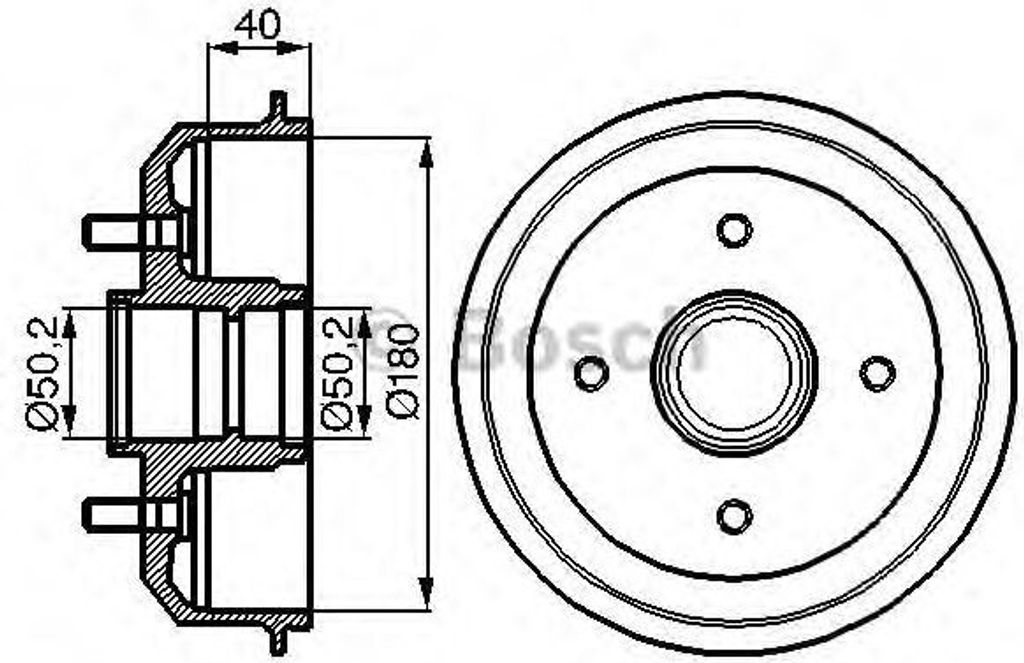 Bosch Bremstrommel 0 986 477 099