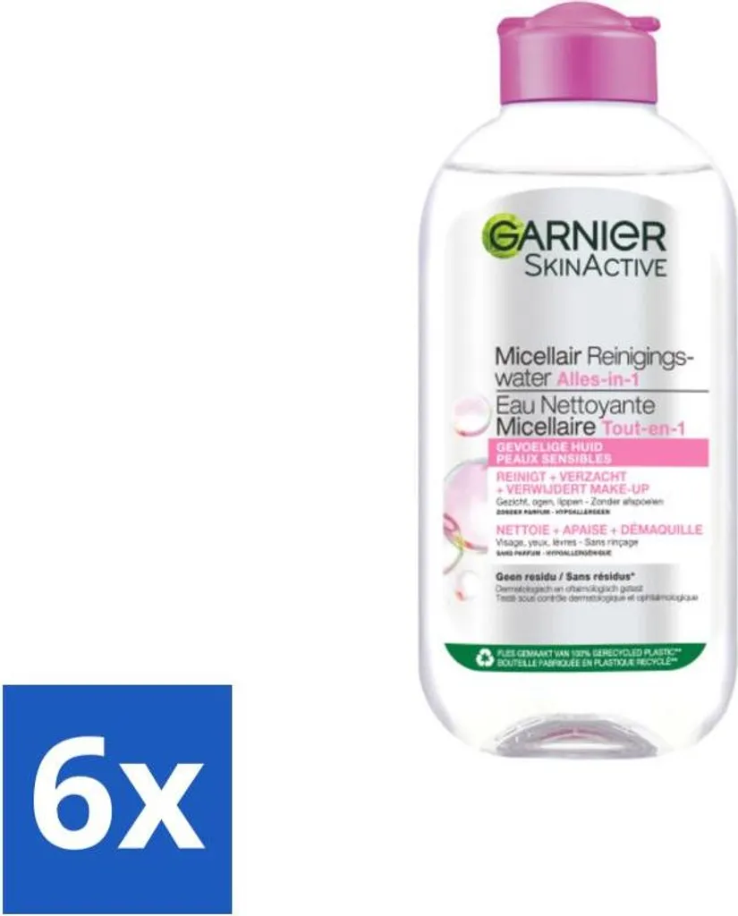 Eau micellaire anti-irritation Garnier peaux sensibles lot économique