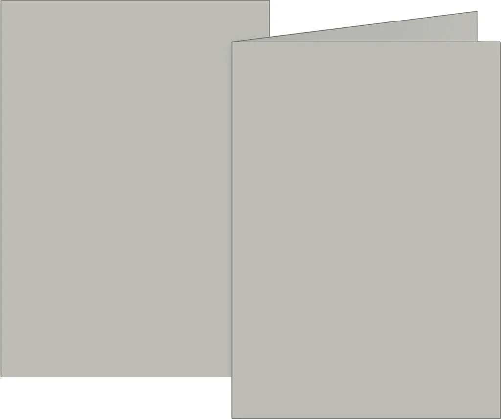 Carte pliante universelle grise B6 en papier premium BRUNNEN 105125580