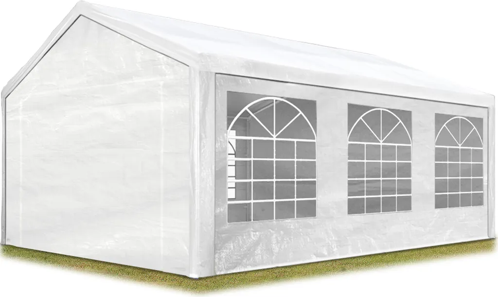TOOLPORT Tente de réception 3x6 m pavillon Blanc en bâche PE 350 N