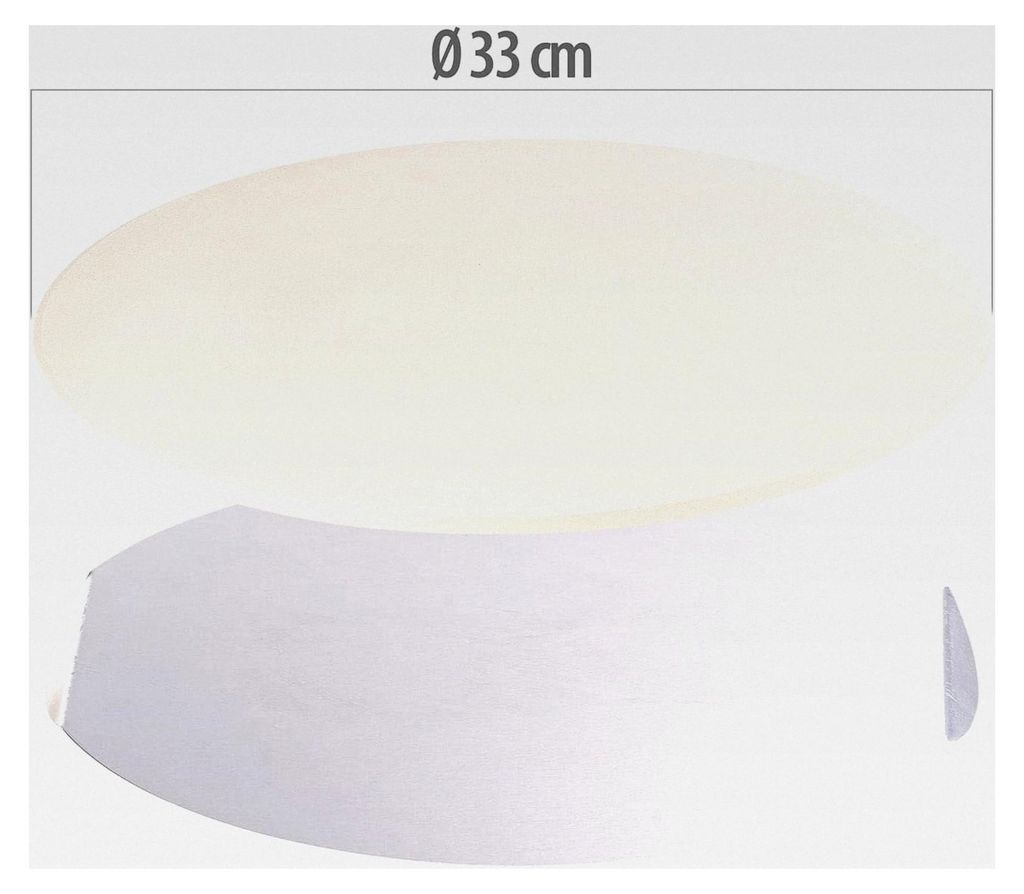 Pizzastein für den Backofen: Runder Pizzastein mit Aluminium-Servierblech, Ø 33 cm