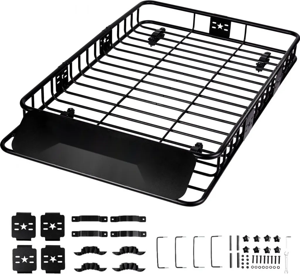 Panier de toit pour camping et road trip compatible avec tout véhicule